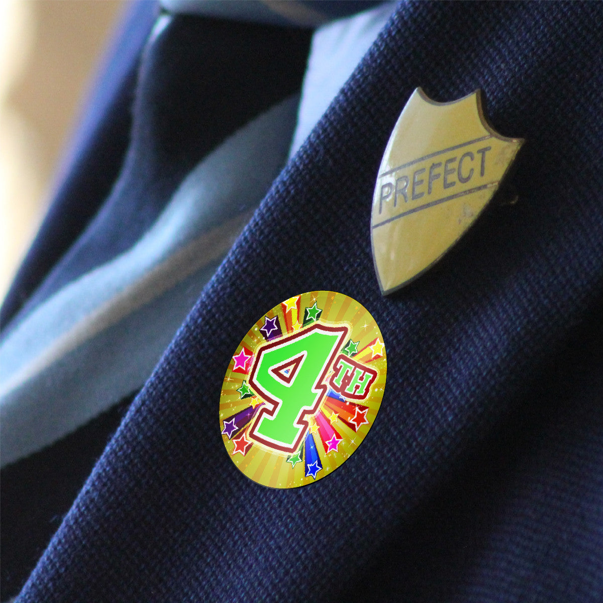 Sticker Stocker - 144 1st 2nd 3rd 4th place Sports Day Star 30 mm Reward Stickers for Teachers, Parents and Schools