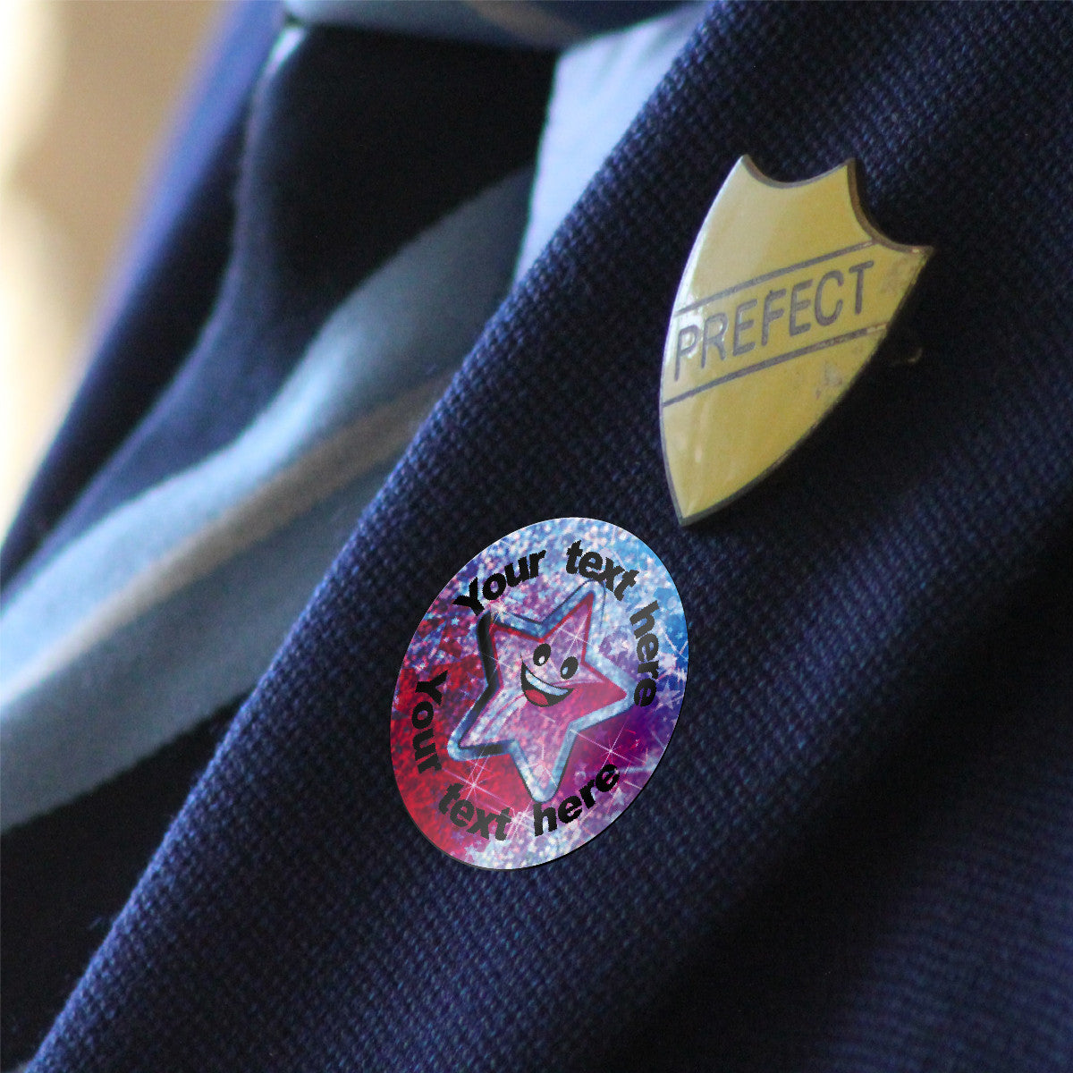 Sticker Stocker - 144 Personalised Sparkle Superstar 30mm Reward Stickers +90 Free Sparkle Smiles for School Teachers, Parents and Nursery
