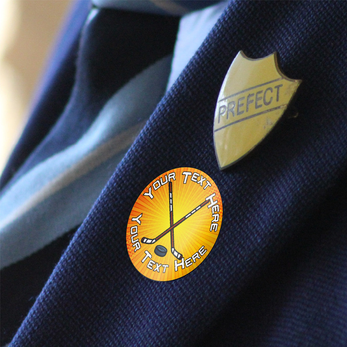 144 Personalised Hockey 30mm Reward Stickers for School Teachers, Parents and Nursery