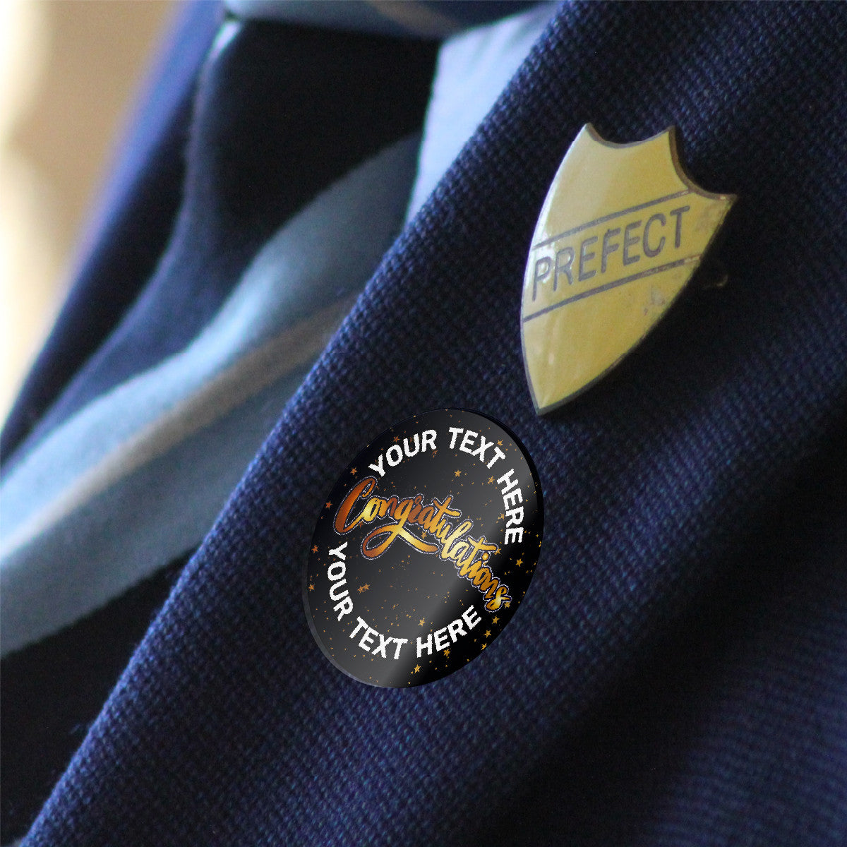 144 Personalised Congratulations 30mm Reward Stickers for School Teachers, Parents