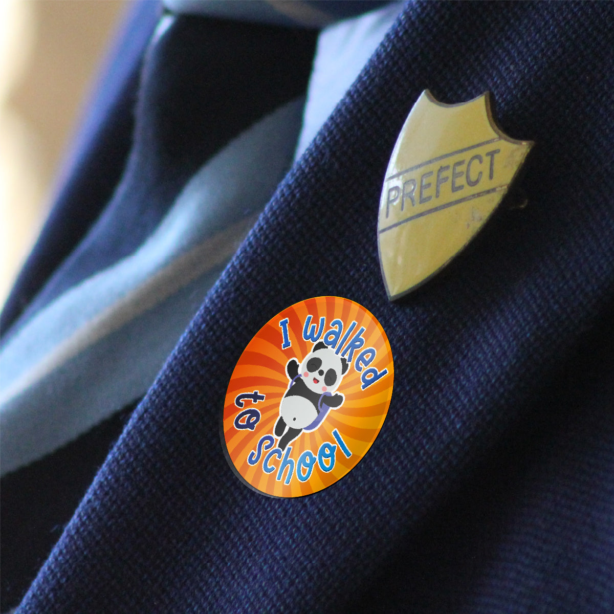 144 I Walked To School 30mm Reward Stickers for School Teachers, Parents and Nursery