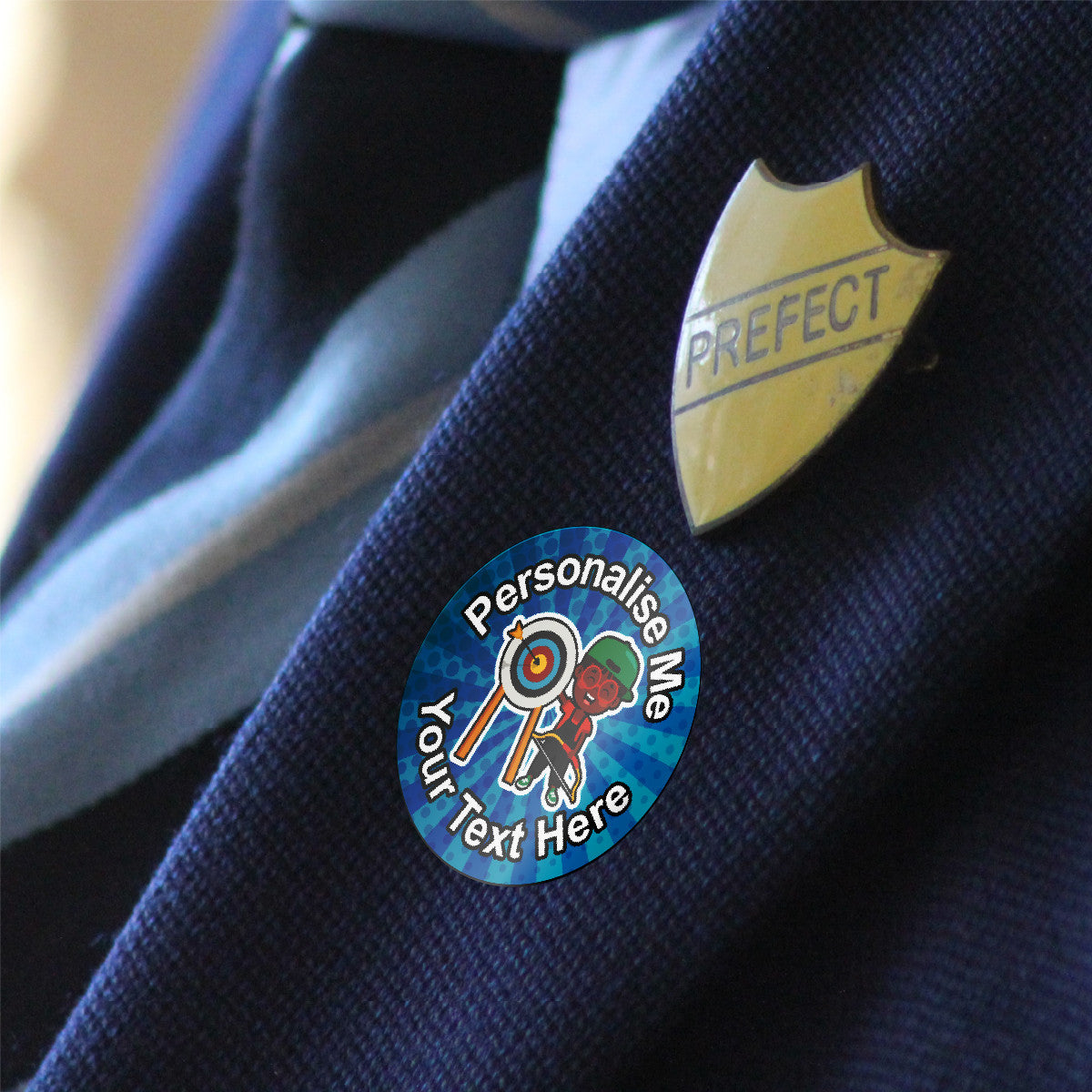 Sticker Stocker 144 On Target Archery Themed Personalised 30mm Reward Stickers for School Teachers, Parents and Nursery