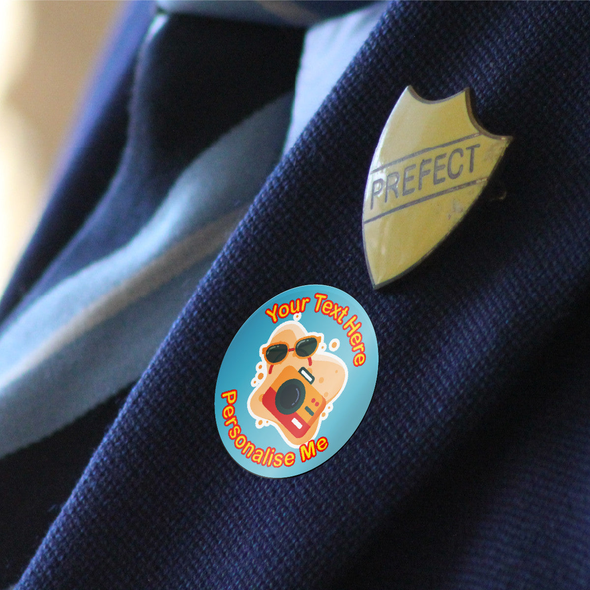 Sticker Stocker - 144 Personalised 30mm Beach Holiday Reward Stickers for School Teachers, Parents and Nursery