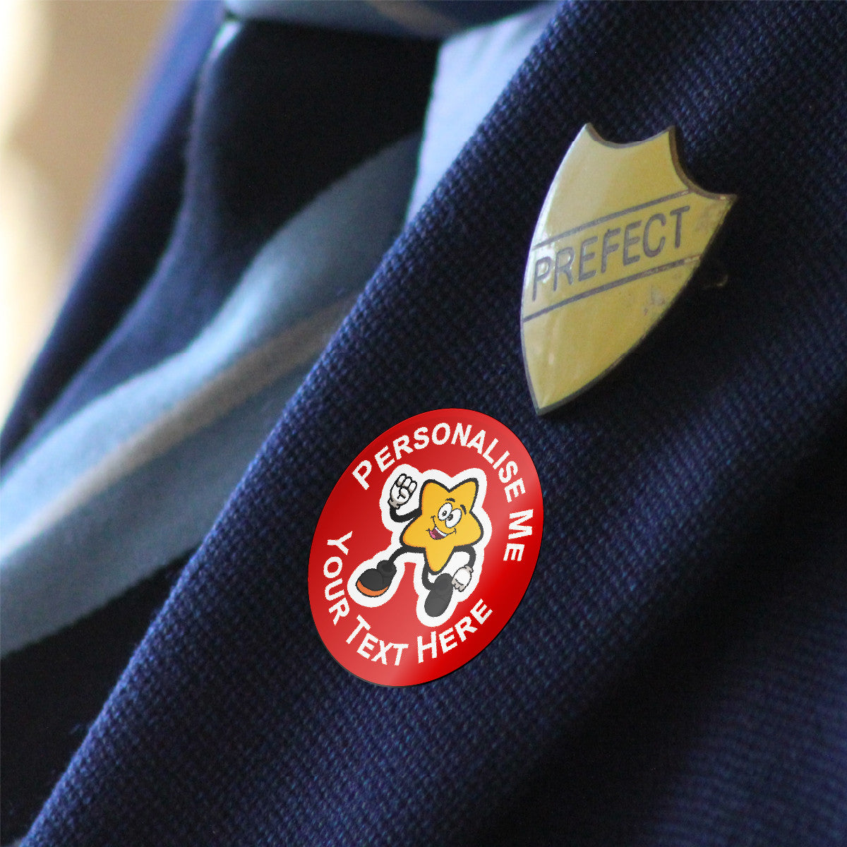 Sticker Stocker 144 Running Star Personalised 30mm Reward Stickers for School Teachers, Parents and Nursery