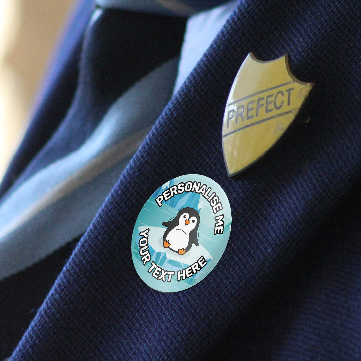 144 Penguins Personalised 30mm Reward Stickers for School Teachers, Parents and Nursery