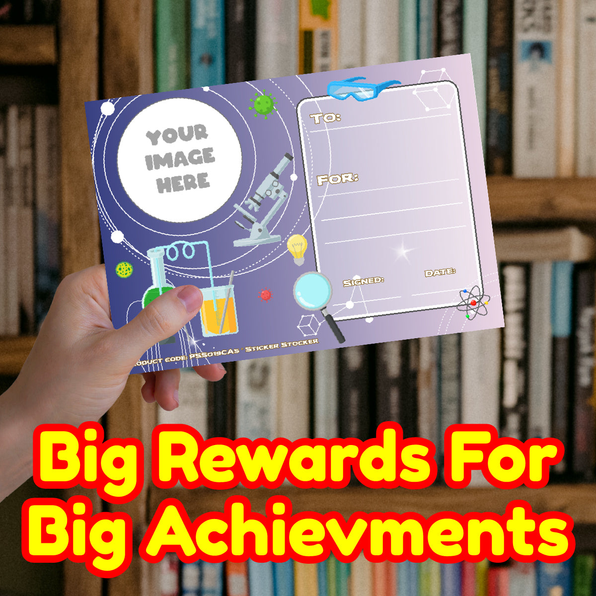 Personalised Science Award certificates for school teachers, 250gsm A5 silk finish Photo Paper