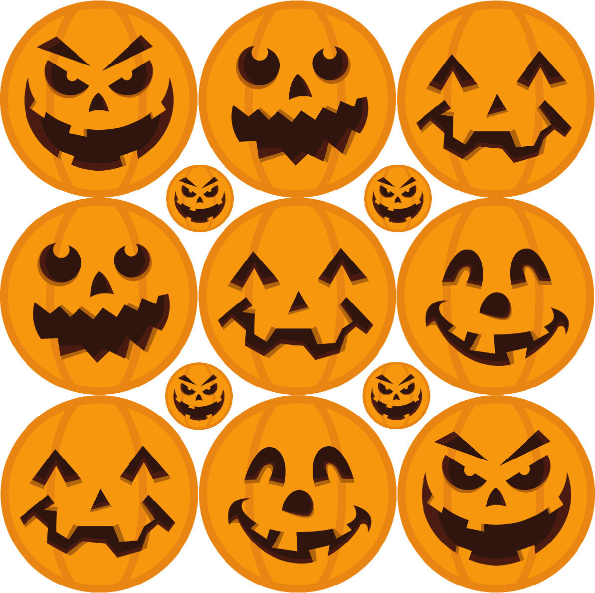 Sticker Stocker - 234 Pumpkin Smiles Halloween Reward Stickers for School Teachers, Parents and Nursery