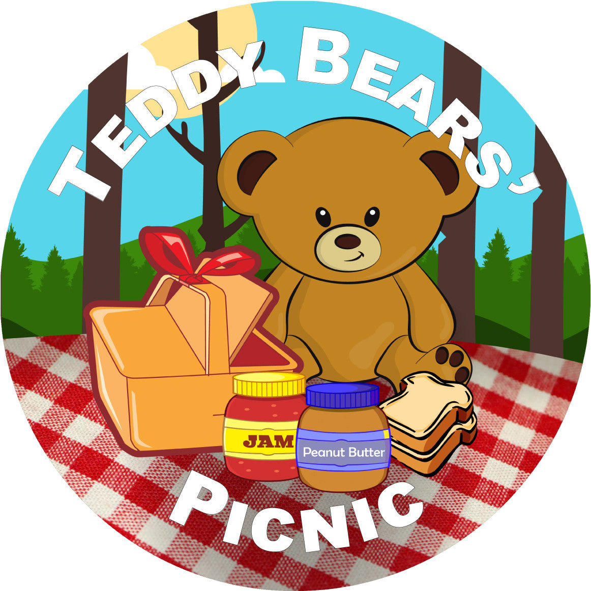 Sticker Stocker - 144 Teddy Bears' Picnic 30mm Stickers for School Teachers, Parents and Nursery