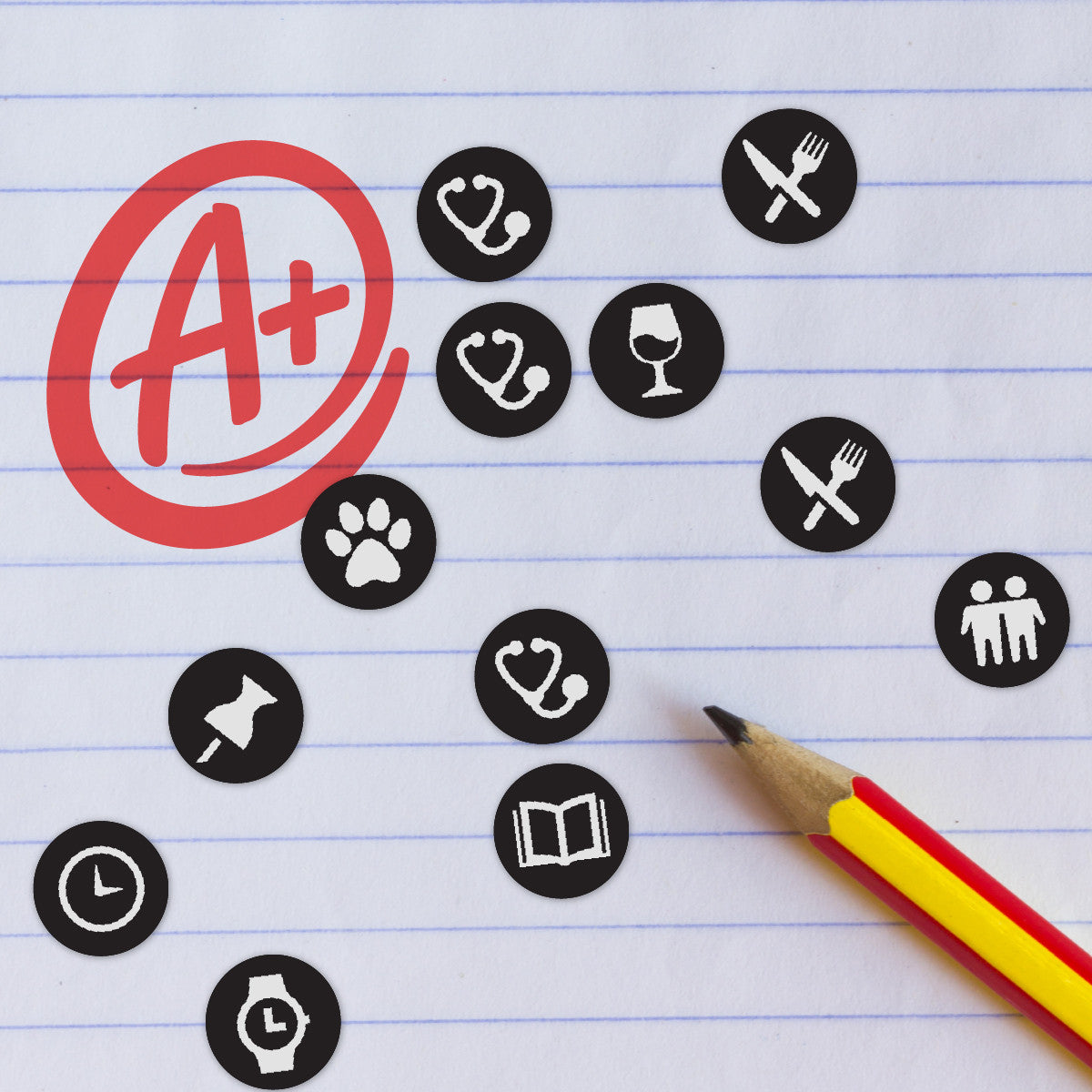 Sticker Stocker - 900 Black Mini Planner Dots 10mm Everyday Motivational Spot Diary Stickers