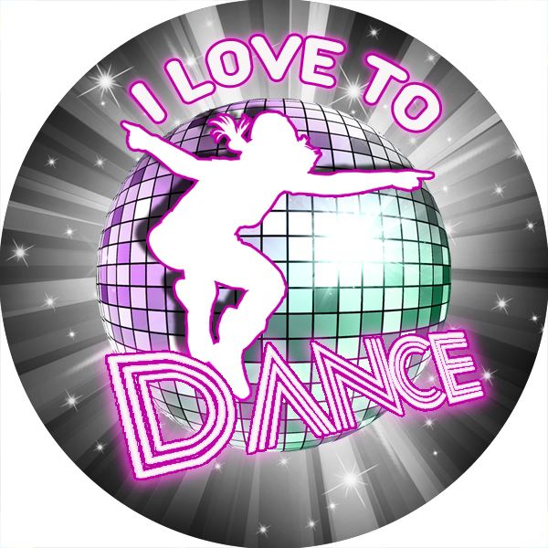 144 I Love to Dance 30mm Reward Stickers for Teachers, Parents and Party Bags