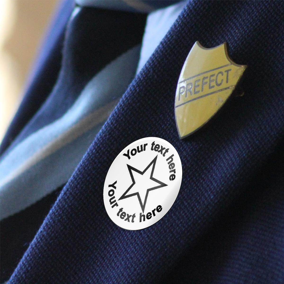 144 Personalised Simple Star 30mm Reward Stickers for School Teachers, Parents and Nursery