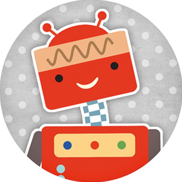 144 Robots 30mm Reward Stickers for Teachers, Parents and Party Bags