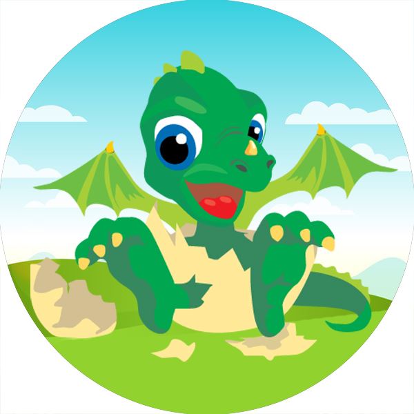 144 Baby Dragons 30mm Reward Stickers for School Teachers, Parents and Nursery
