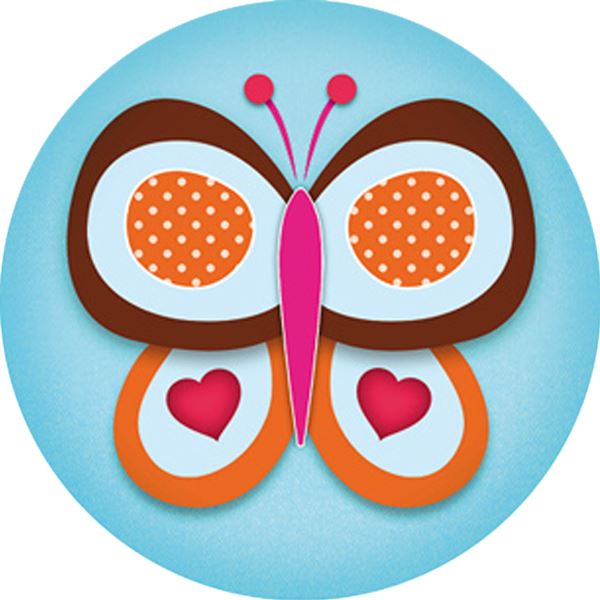 144 Colourful Butterflies 30mm Reward Stickers for Teachers, Parents, Party Bags