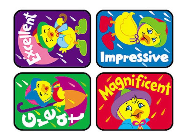 TREND 100 Large Dazzling Ducks Applause reward stickers