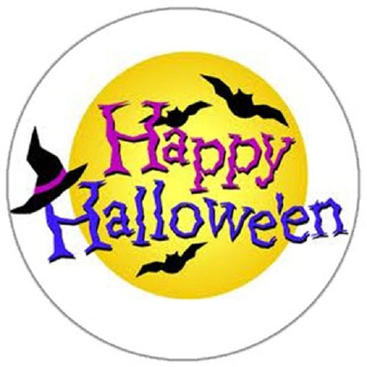 144 Happy Halloween 30mm Round Children's Reward Stickers for Teachers or Parents