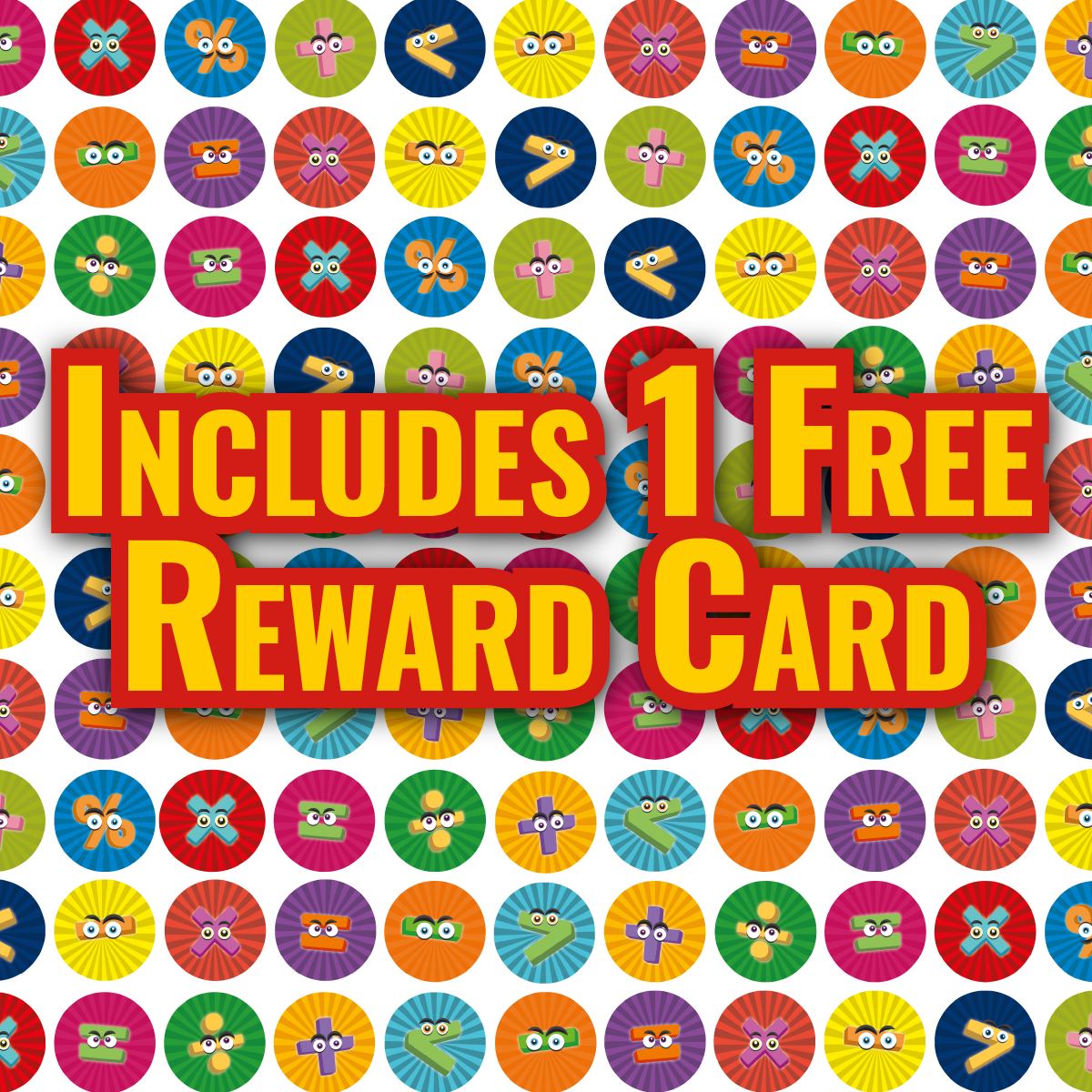 900 Colourful Mini Maths Character Dots 10mm Glossy Teacher Reward Stickers Spot Stickers Journal Stickers