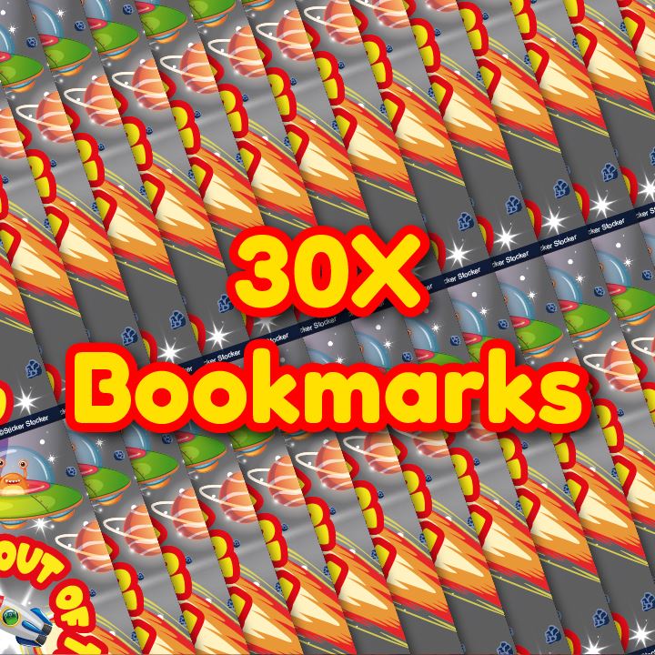 30 Out of this World Classroom Reading Reward Bookmarks Ideal for School Teachers