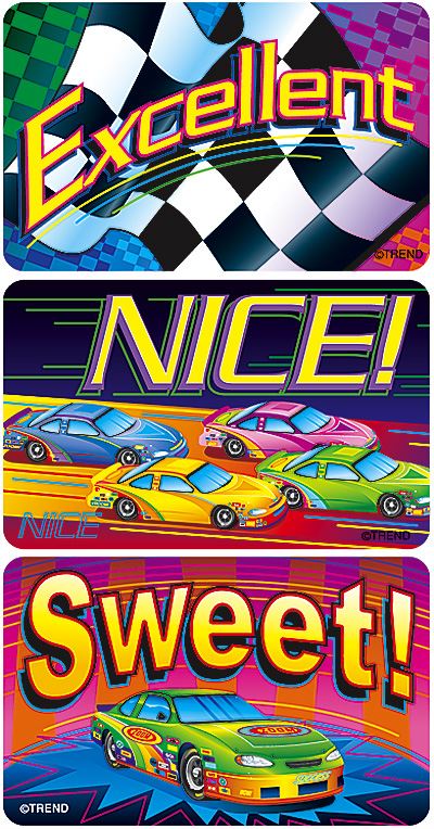 TREND 30 Extra Large Smiley Faces Applause reward stickers