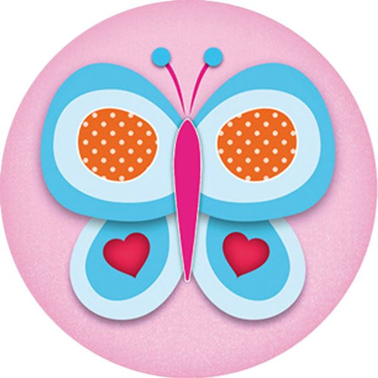 144 Colourful Butterflies 30mm Reward Stickers for Teachers, Parents, Party Bags