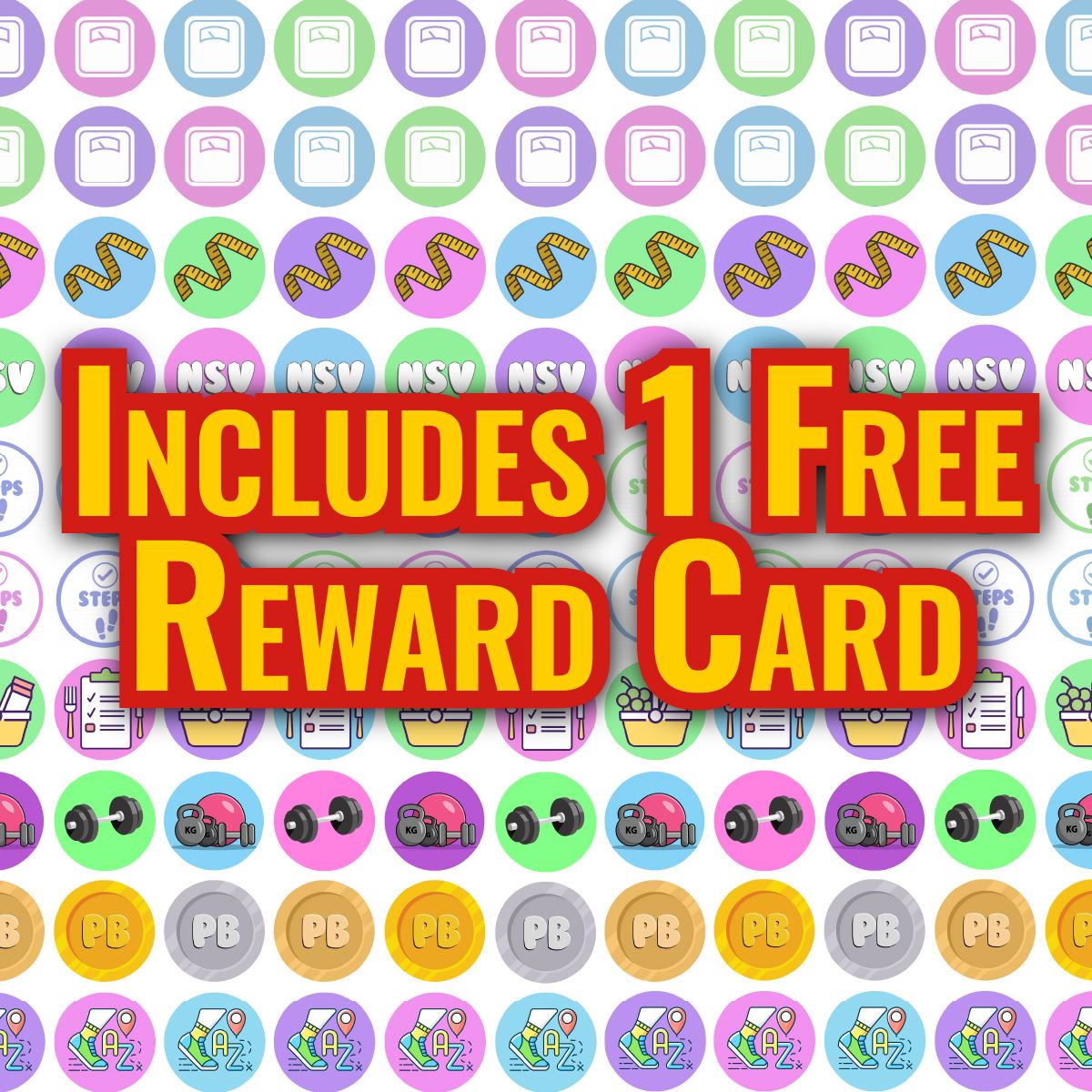 900 Fitness and Food Dots 10mm Spot Reward Stickers for Journals Planners Habit Trackers Diet