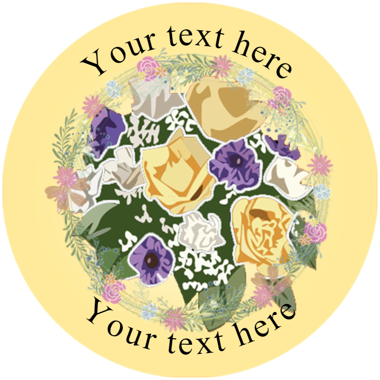 Sticker Stocker 144 Flowers Personalised 30 mm Reward Stickers for School Teachers, Parents and Nursery