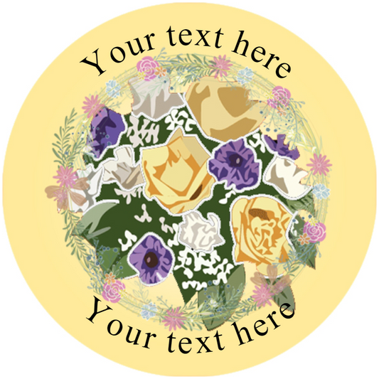 Sticker Stocker 144 Flowers Personalised 30 mm Reward Stickers for School Teachers, Parents and Nursery