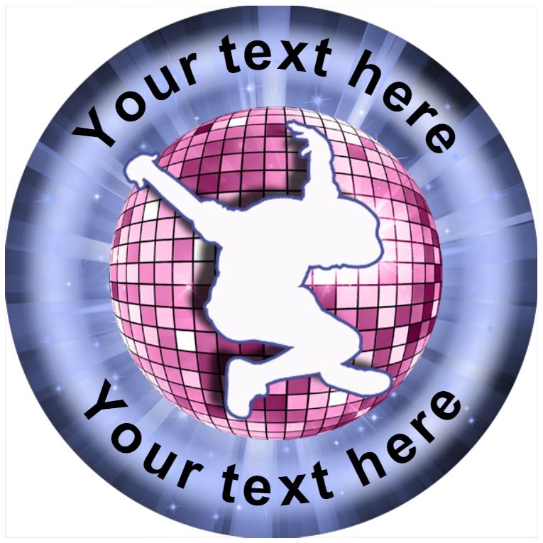 144 Personalised Dance Rewards 30mm Reward Stickers for School Dancing Teachers and Parents