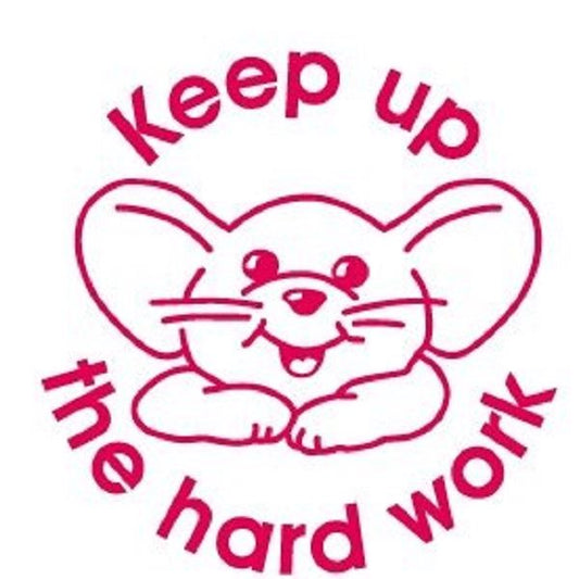 Keep up the hard work - Self inking teacher reward xstamper xclamations stamp