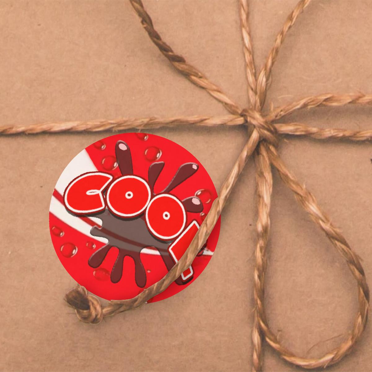 120 Cola Burst Praise Words Scented 30mm Reward Stickers for Teachers, Parents and Party Bags