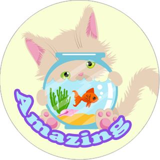 144 Cute Cats Praise Words 30mm Children's Reward Stickers for Teachers or Parents