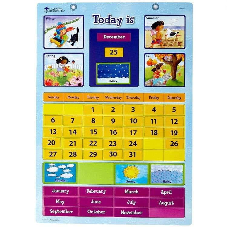 Learning Resources Learning Resources - Magnetic Learning Calendar
