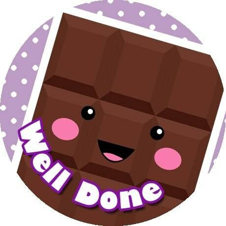 Sticker Stocker 120 Chocolate Praise Words 30mm Scented Reward Stickers for Teachers, Parents and Party Bags
