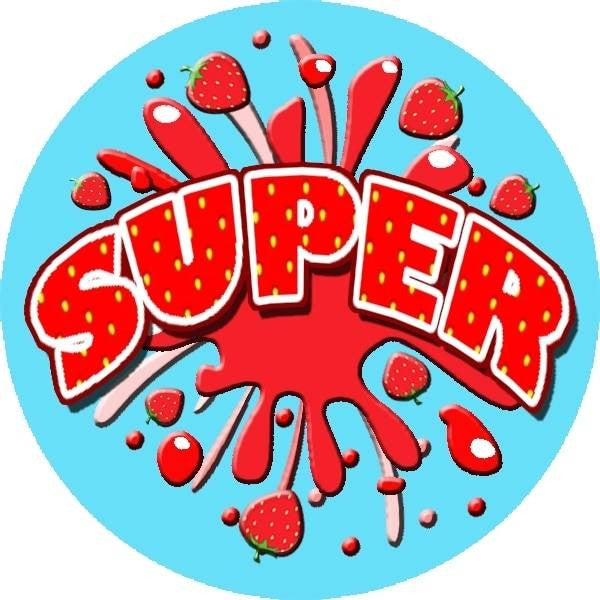 Sticker Stocker 120 Strawberry Burst 30mm Scented Reward Stickers for Teachers, Parents and Party Bags