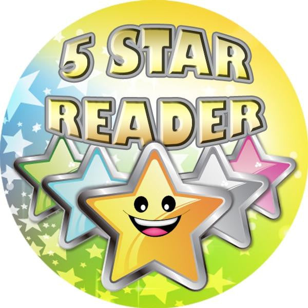 Sticker Stocker 144 5 Star Reader 30 mm Reward Stickers for Teachers, Parents and Party Bags