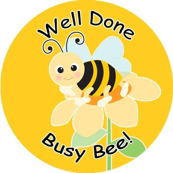 Sticker Stocker 144 Busy Bee 30 mm Reward Stickers for School Teachers, Parents and Nursery