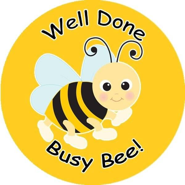 Sticker Stocker 144 Busy Bee 30 mm Reward Stickers for School Teachers, Parents and Nursery