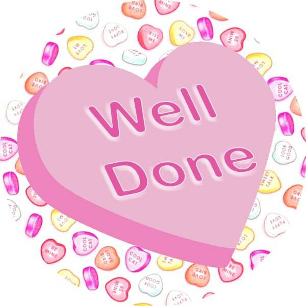 Sticker Stocker 144 Candy Hearts Praise Words 30mm Childrens Reward Stickers for Teachers or Parents