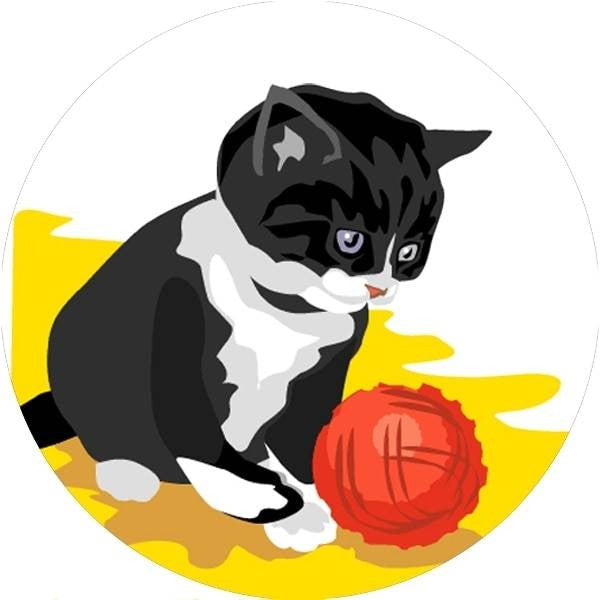 Sticker Stocker 144 Cats and Kittens 30mm Reward Stickers for Teachers, Parents and Party Bags