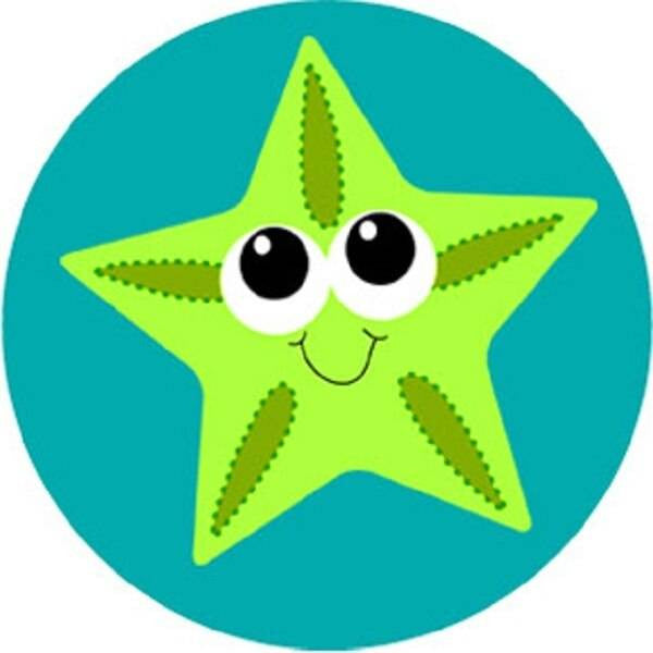 Sticker Stocker 144 Deep Blue Sea 30mm Childrens Reward Stickers for Teachers or Parents