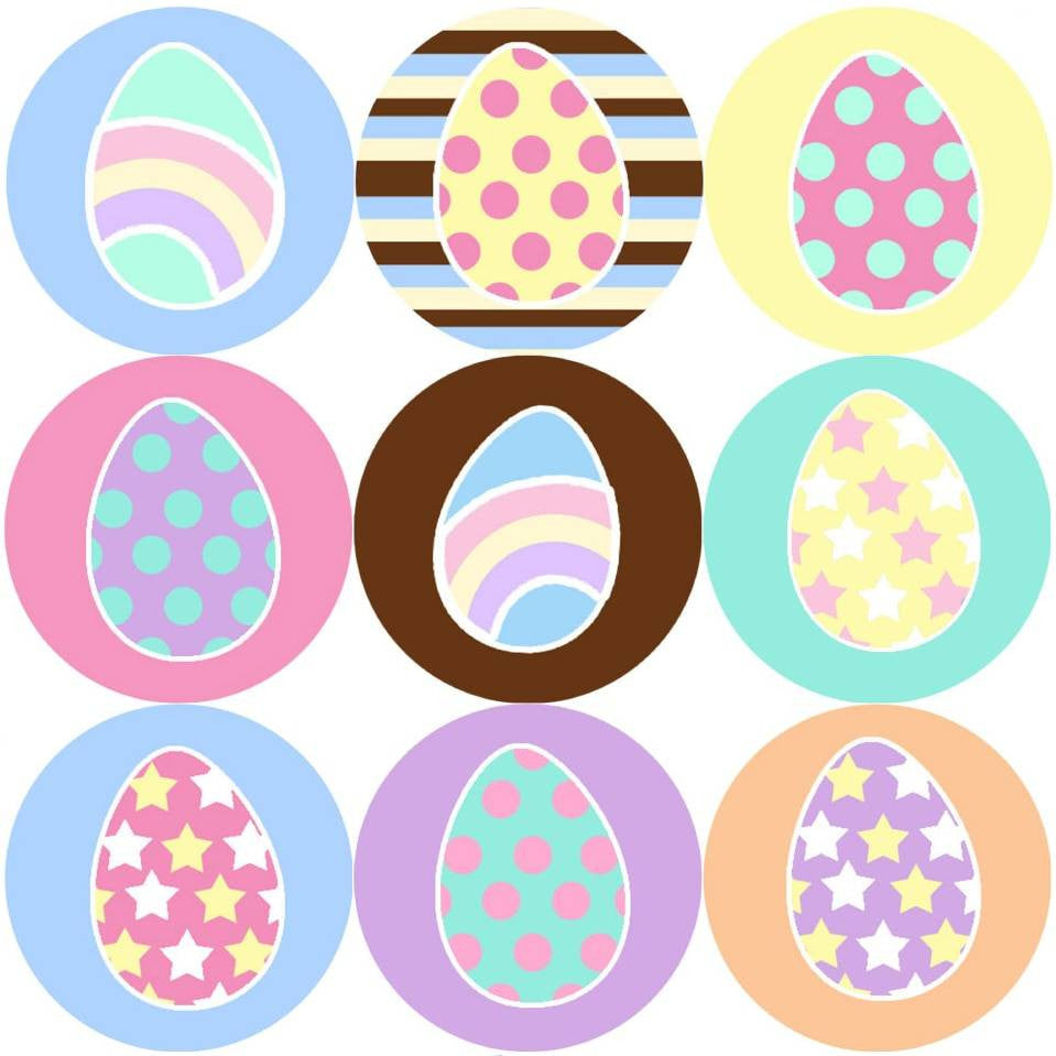 Sticker Stocker 144 Easter Eggs 30mm Reward Stickers for Teachers, Parents and Spring Party Bags