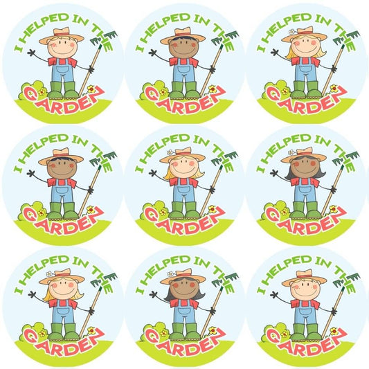 Sticker Stocker 144 Gardener Rewards 30mm Reward Stickers for Teachers or Parents