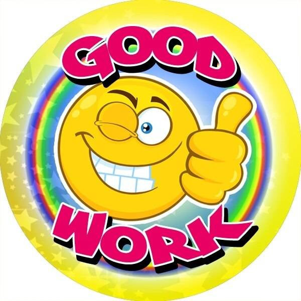 Sticker Stocker 144 Good Work 30mm Reward Stickers for Teachers, Parents and Party Bags