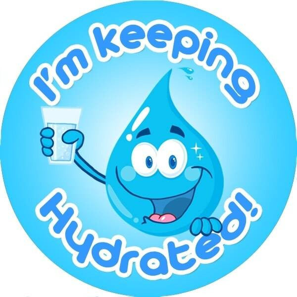 Sticker Stocker 144 Hydration Awards 30mm Drink Water Reward Stickers for School Teachers and Parents