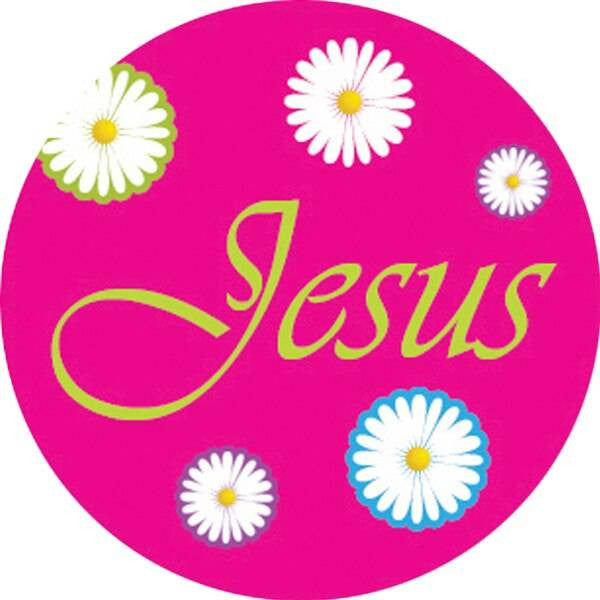Sticker Stocker 144 I Believe in Jesus 30mm Round Childrens Christian Reward Stickers - Teachers or Parents