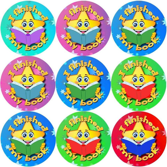 Sticker Stocker 144 I finished my book 30 mm Reward Stickers for School Teachers, Parents and Nursery