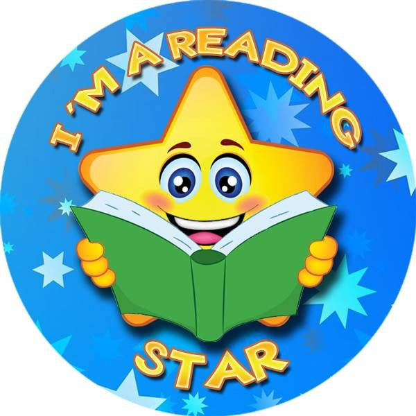 Sticker Stocker 144 Im a Reading Star 30 mm Reward Stickers for School Teachers, Parents and Nursery