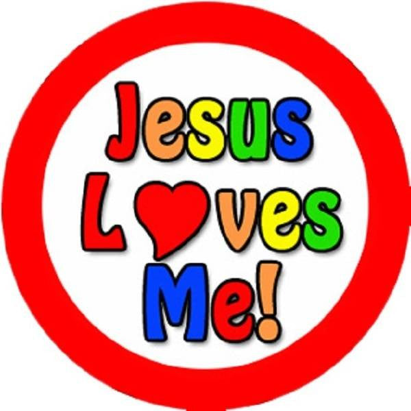 Sticker Stocker 144 Jesus Loves Me 30mm Round Childrens Christian Reward Stickers - Teachers or Parents