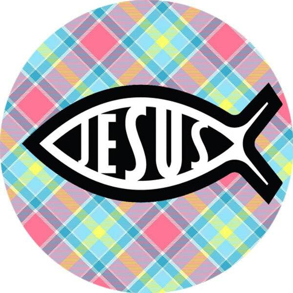 Sticker Stocker 144 Jesus Rocks 30mm Round Childrens Christian Reward Stickers - Teachers or Parents