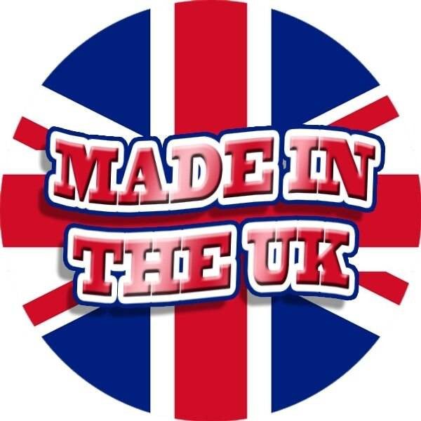 Sticker Stocker 144 Made in the UK 30mm Union Jack Stickers Glossy Great Britain Labels
